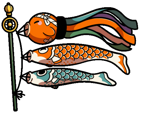 Koi Takoyaki Sticker