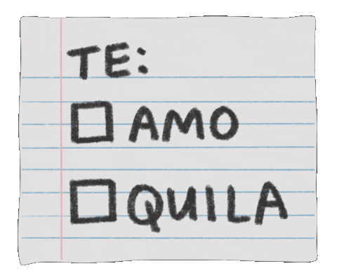 Te Amo Drinking Sticker by By Sauts // Alex Sautter