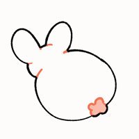 WhimsyBunnyDoodles dance bunny twerk whimsy bunny GIF