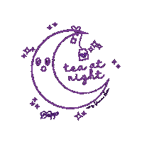 Night Moon Sticker by Dripp® Coffee Bar