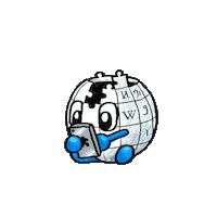 Scrolling Rabbit Hole Sticker by Wikipedia