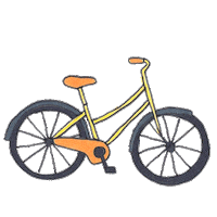 Weekend Bike Sticker by Art Baby Girl