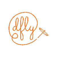 Orange Dragonfly Sticker by Dfly