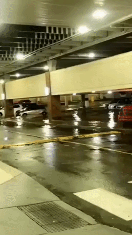 Flash Flooding Submerges Cars in Raleigh Mall
