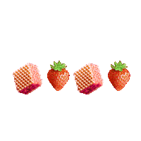 Pink Strawberry Sticker by loacker