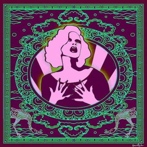 diva psychedelic art GIF by Grande Dame
