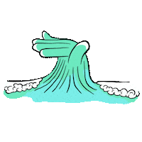 Wave Hand Sticker by NOMB Surf
