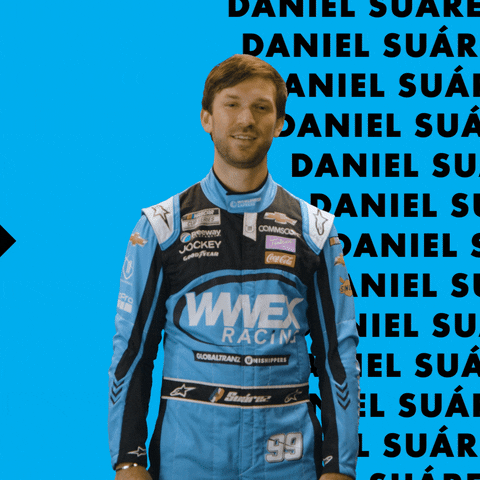 wwexracing high five nascar daniel suarez wwex racing GIF