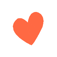 Thebradery love heart thank you orange Sticker