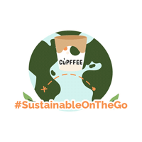 Cupffee coffee vegan sustainability barista Sticker