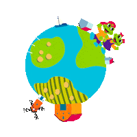 Frog Sticker by Tykkimaki