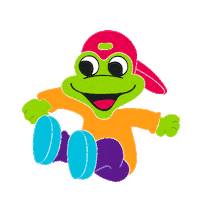 Frog Sticker by Tykkimaki