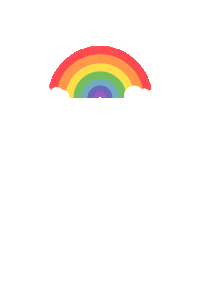 Happy Rainbow Sticker by Fash Mob