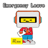 Out Of Office Run Sticker by Seri Pajam Development