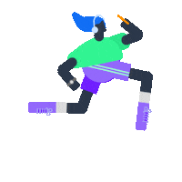 Run Corrida Sticker by Banco Itaú