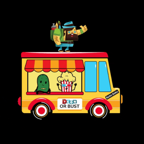 Truck Popcorn GIF by Robo Roku