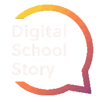digischoolstory logo bunt weiß dss Sticker