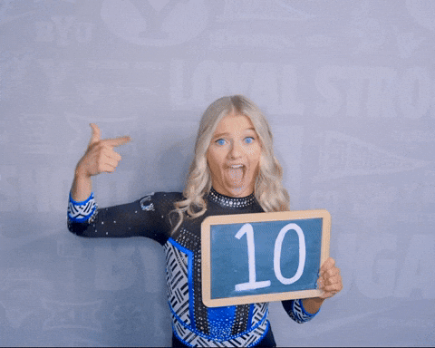 Gymnastics GIF by BYU Cougars