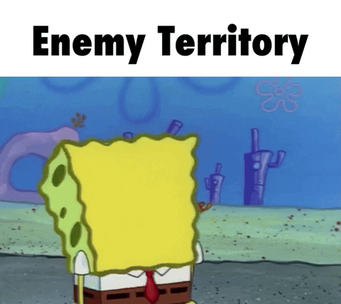 Enemy Territory Scared Spongebob GIF