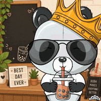 Bubble Tea GIF by PandaPals