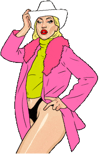 DuBlonde music neon band disco Sticker