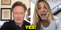 Kaley Cuoco Yes GIF by Team Coco