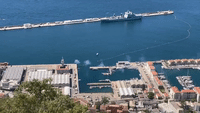 Royal Navy Fires 96-Round Salute to Queen in Gibraltar