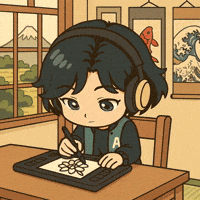 PersonaJourney illustration kawaii artist drawing GIF
