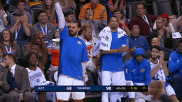 jumper celebrate GIF by NBA