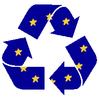 europaiparlament sustainable sustainability recycle eu Sticker