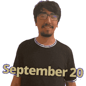 20 September Sticker