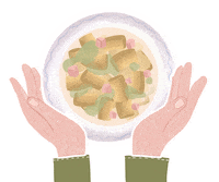 Comida Eating Sticker by Boh! Edizioni