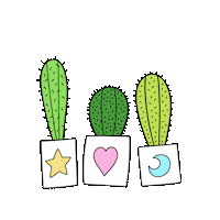 Snail_Scribbles cacti houseplants cute cactus snailscribbles Sticker