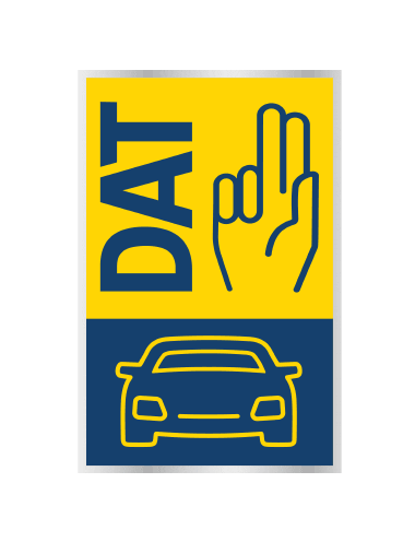 DATGmbH crash kfz unfall wirsinddat Sticker