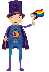 Pride Flag Sticker by Mudiad Meithrin
