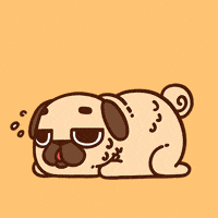 Melt Melting GIF by Puglie Pug