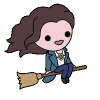 Witch On A Broom Sticker by Marvel Studios