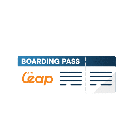 AirLeap travel flying boarding pass airleap Sticker