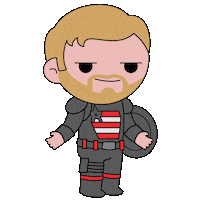 John Walker Shrug Sticker by Marvel Studios