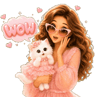 Pink Wow Sticker