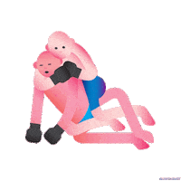 Good Morning Fight Sticker by PEEKASSO