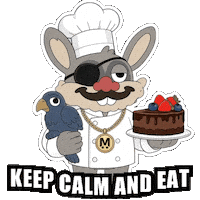 Hungry Chocolate Cake Sticker