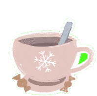 Movavi christmas coffee winter cup Sticker