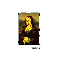 mona pizza Sticker by deladeso