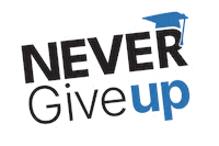 Studying Never Give Up Sticker by studentlifeacademy