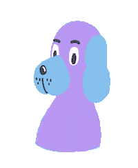 Suspicious Dog Sticker by Florence