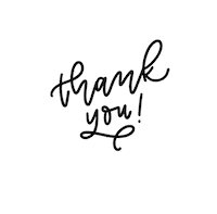 give thanks thank you Sticker by Feather Park Lettering