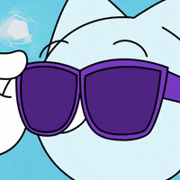 Globkins cool sunglasses confident gasp GIF