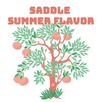 Saddlesummer Sticker by Saddle Cafe