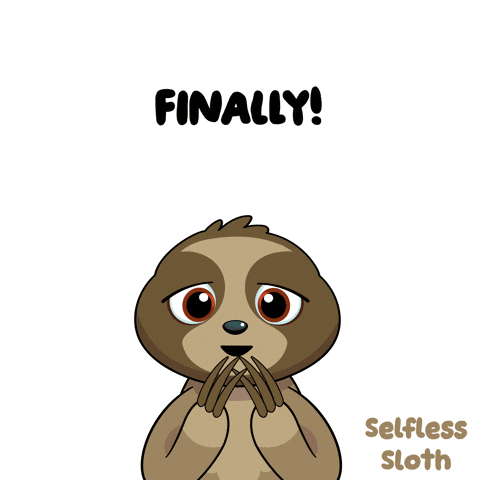 We Did It Sloth GIF by VeeFriends